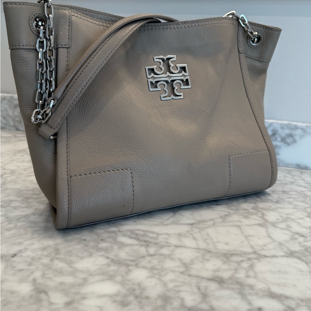 Tory Burch Britton Shoulder Bag with Chain-Link Strap